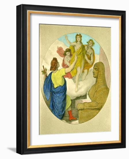 Wolfgang Amadeus Mozart 's-Moritz Ludwig von Schwind-Framed Giclee Print