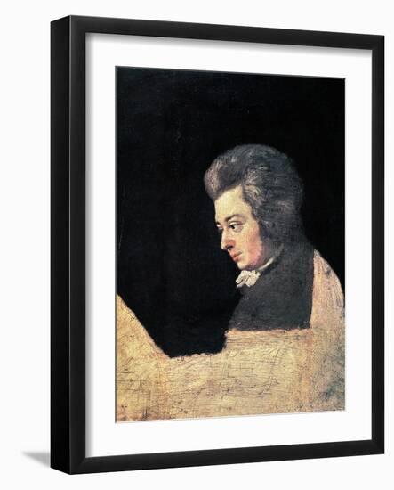 Wolfgang Amadeus Mozart-Joseph Lange-Framed Giclee Print