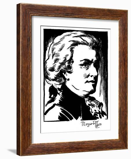 Wolfgang Amadeus Mozart-Samuel Nisenson-Framed Giclee Print