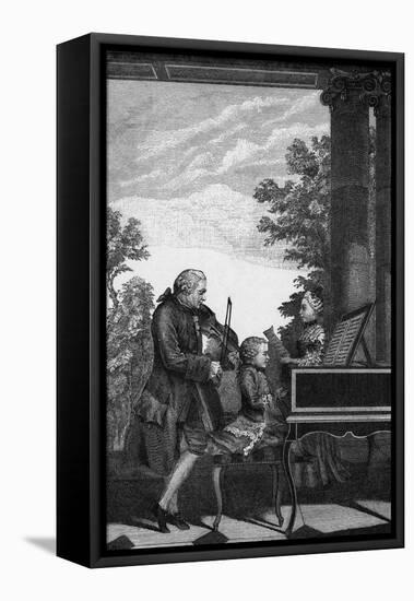 Wolfgang Amadeus Mozart-null-Framed Stretched Canvas