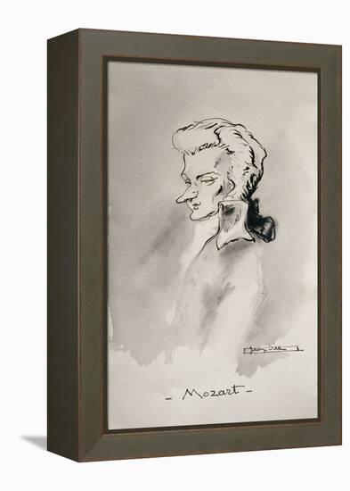 Wolfgang Amadeus Mozart-French School-Framed Premier Image Canvas