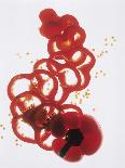 Slices of Red Bell Pepper-Wolfgang Usbeck-Framed Premier Image Canvas
