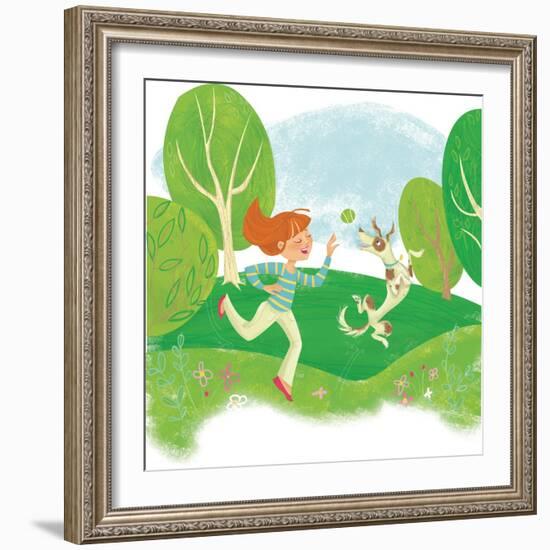 Wolfie - Playmate-Elisa Chavarri-Framed Giclee Print