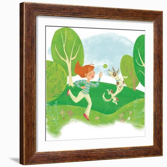 Wolfie - Playmate-Elisa Chavarri-Framed Giclee Print