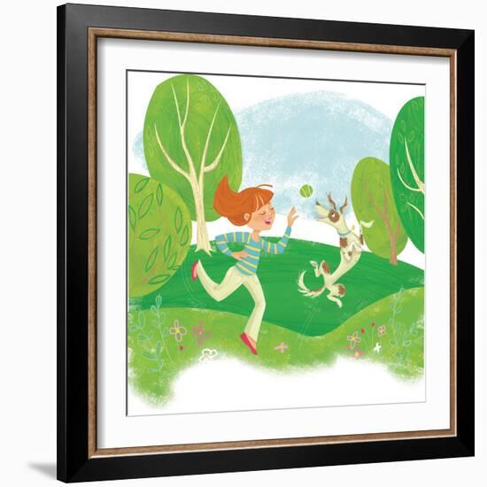 Wolfie - Playmate-Elisa Chavarri-Framed Giclee Print