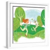 Wolfie - Playmate-Elisa Chavarri-Framed Giclee Print