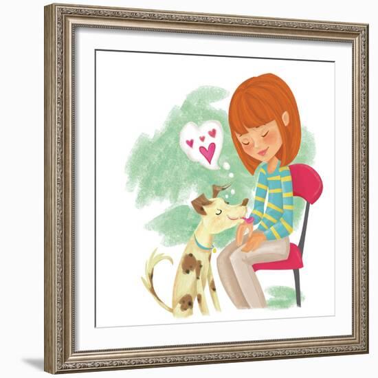 Wolfie - Playmate-Elisa Chavarri-Framed Giclee Print