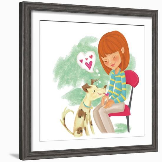 Wolfie - Playmate-Elisa Chavarri-Framed Giclee Print