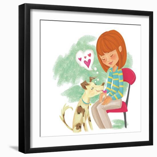 Wolfie - Playmate-Elisa Chavarri-Framed Giclee Print