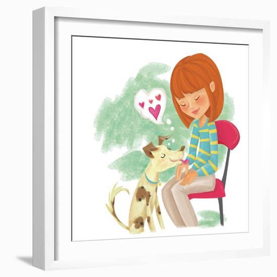 Wolfie - Playmate-Elisa Chavarri-Framed Giclee Print