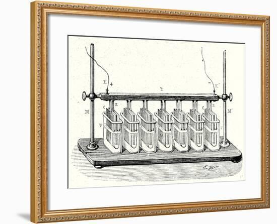 Wollaston's Battery in Action-null-Framed Giclee Print