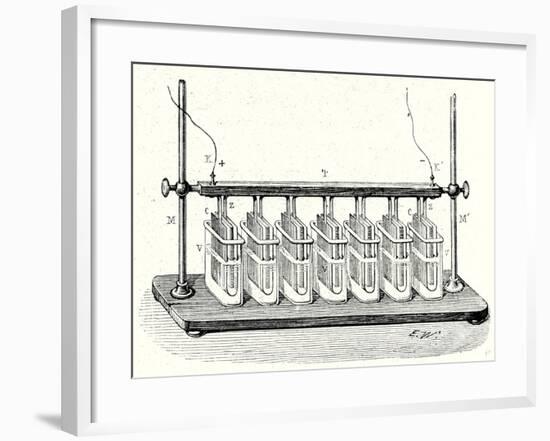 Wollaston's Battery in Action-null-Framed Giclee Print