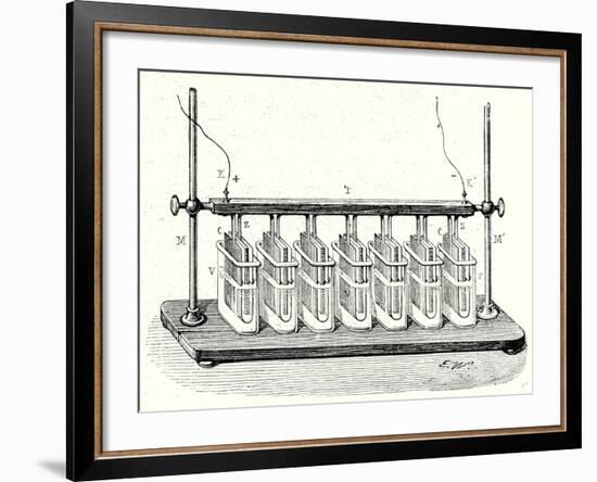 Wollaston's Battery in Action-null-Framed Giclee Print