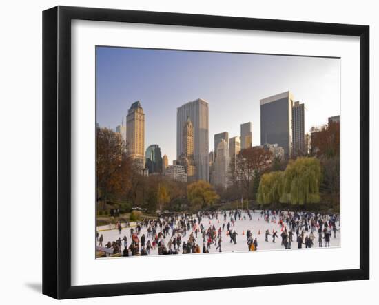 Wollman Icerink at Central Park, Manhattan, New York City, USA-Alan Copson-Framed Photographic Print