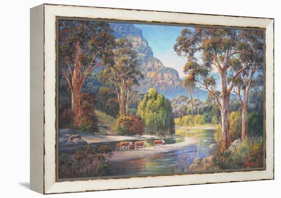 Wollondilly Autumn-John Bradley-Framed Premier Image Canvas