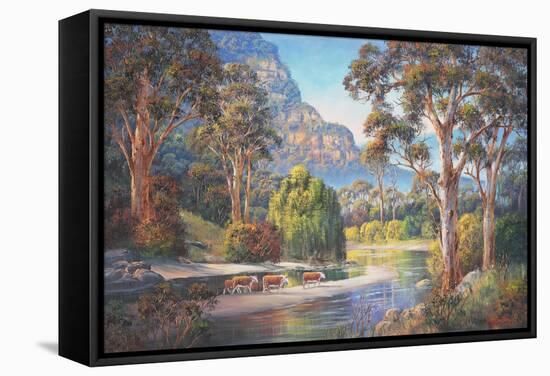 Wollondilly Autumn-John Bradley-Framed Premier Image Canvas