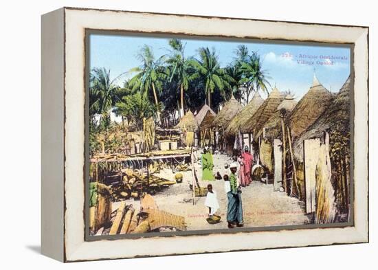 Wolof, or Ouolof Village, Senegal, 20th Century-null-Framed Premier Image Canvas