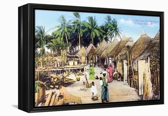 Wolof, or Ouolof Village, Senegal, 20th Century-null-Framed Premier Image Canvas