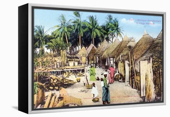 Wolof, or Ouolof Village, Senegal, 20th Century-null-Framed Premier Image Canvas