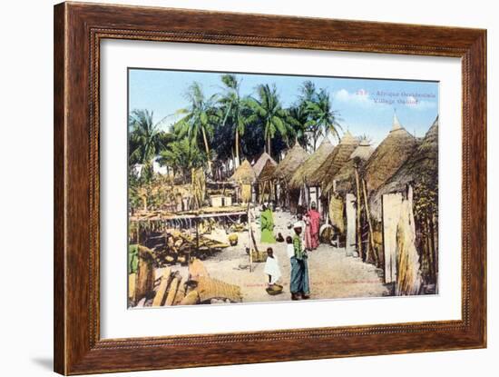 Wolof, or Ouolof Village, Senegal, 20th Century-null-Framed Giclee Print