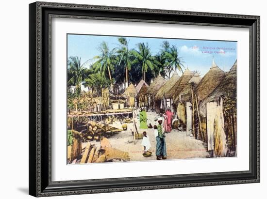 Wolof, or Ouolof Village, Senegal, 20th Century-null-Framed Giclee Print