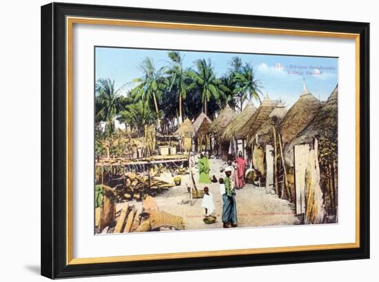 Wolof, or Ouolof Village, Senegal, 20th Century-null-Framed Giclee Print