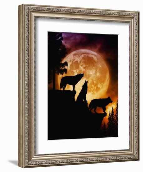 Wolves Peak-Julie Fain-Framed Art Print