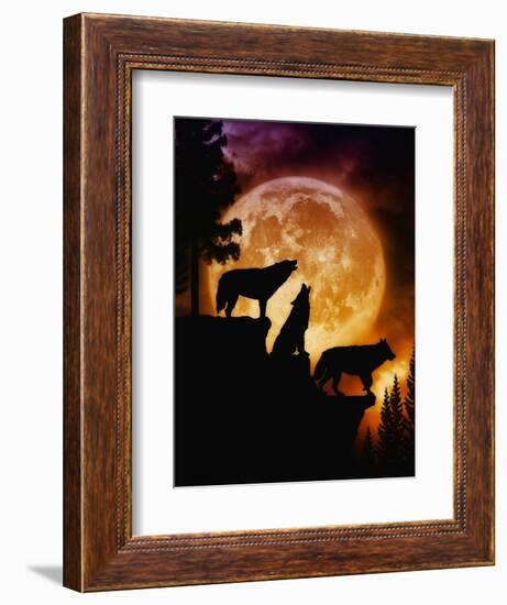 Wolves Peak-Julie Fain-Framed Art Print