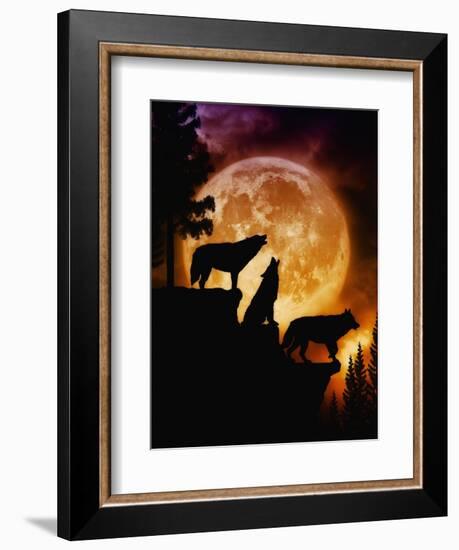 Wolves Peak-Julie Fain-Framed Art Print