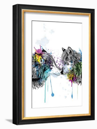 Wolves-Karin Roberts-Framed Premium Giclee Print