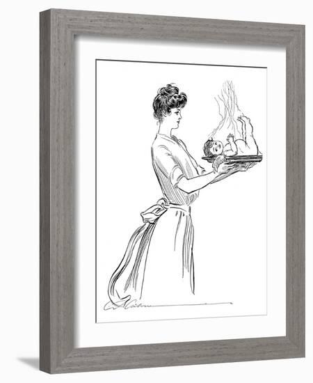 Woman, 1903-Charles Dana Gibson-Framed Giclee Print