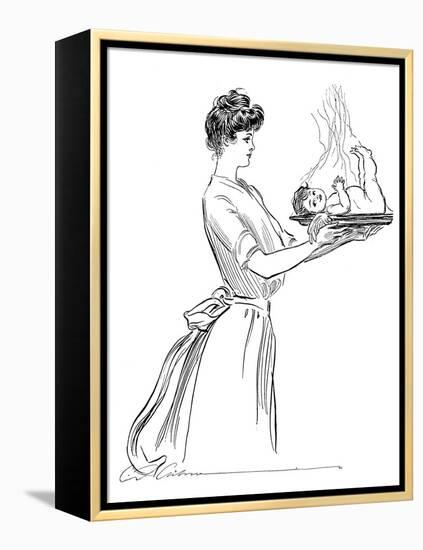 Woman, 1903-Charles Dana Gibson-Framed Premier Image Canvas