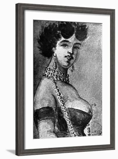 Woman, 19th Century-Constantin Guys-Framed Giclee Print