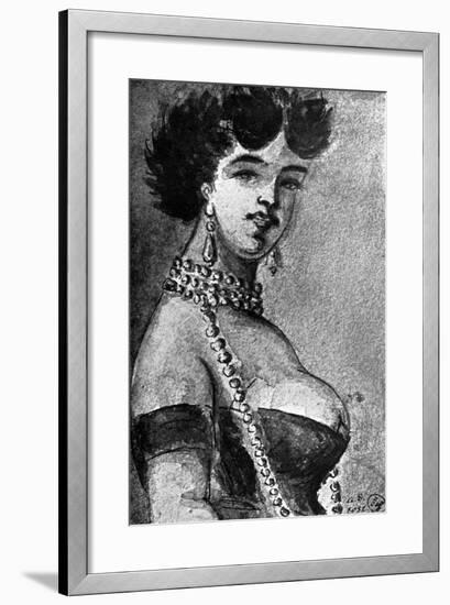 Woman, 19th Century-Constantin Guys-Framed Giclee Print