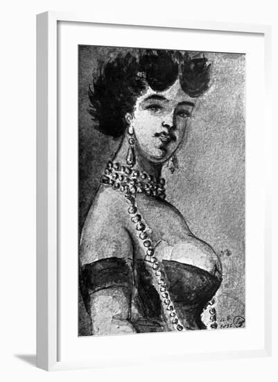 Woman, 19th Century-Constantin Guys-Framed Giclee Print