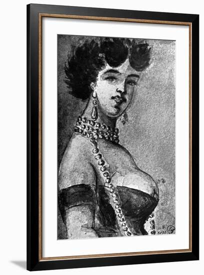 Woman, 19th Century-Constantin Guys-Framed Giclee Print