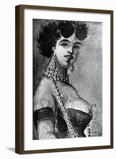 Woman, 19th Century-Constantin Guys-Framed Giclee Print