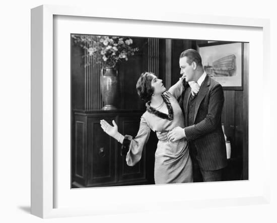 Woman About to Slap a Man in the Face-null-Framed Photo