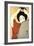 Woman Adjusting Her Hair in Front of the Mirror, 1930-Kitano Tsunetoni-Framed Giclee Print