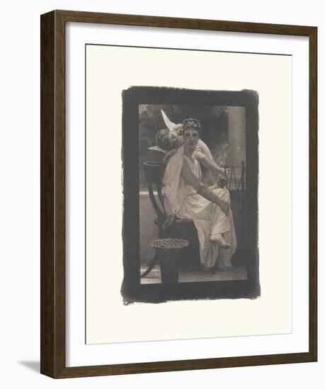 Woman and Cherub-William Adolphe Bouguereau-Framed Premium Giclee Print