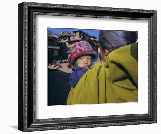 Woman and Child, Kathmandu, Nepal, Asia-Gavin Hellier-Framed Photographic Print