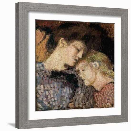 Woman and Child (Madame Georges Lemmen and Lise), 1907-Georges Lemmen-Framed Giclee Print