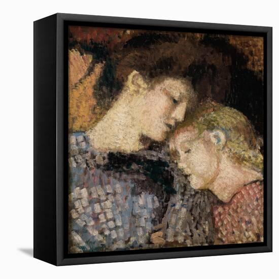 Woman and Child (Madame Georges Lemmen and Lise), 1907-Georges Lemmen-Framed Premier Image Canvas