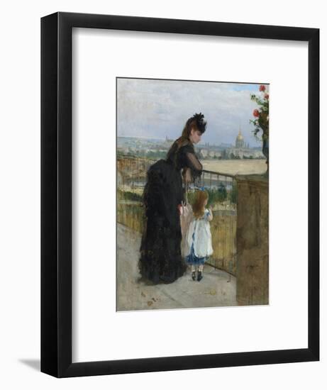 Woman and child on a balcony, 1872-Berthe Morisot-Framed Giclee Print