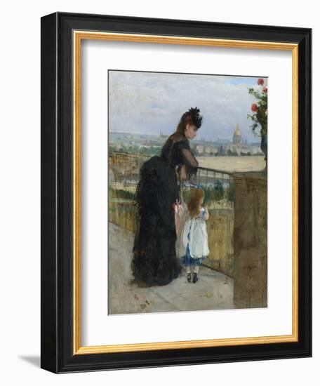 Woman and child on a balcony, 1872-Berthe Morisot-Framed Giclee Print