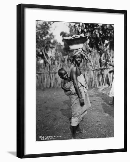 Woman and Child, Sierra Leone, 20th Century-null-Framed Photographic Print