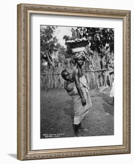 Woman and Child, Sierra Leone, 20th Century-null-Framed Photographic Print