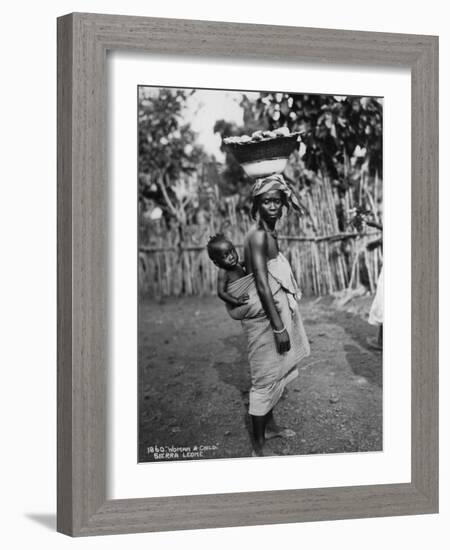 Woman and Child, Sierra Leone, 20th Century-null-Framed Photographic Print