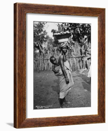 Woman and Child, Sierra Leone, 20th Century-null-Framed Photographic Print