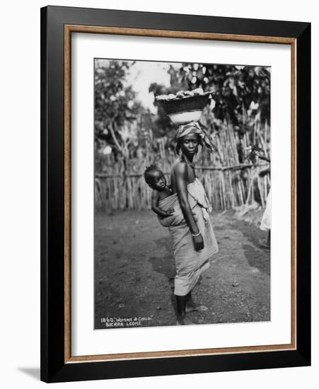Woman and Child, Sierra Leone, 20th Century-null-Framed Photographic Print
